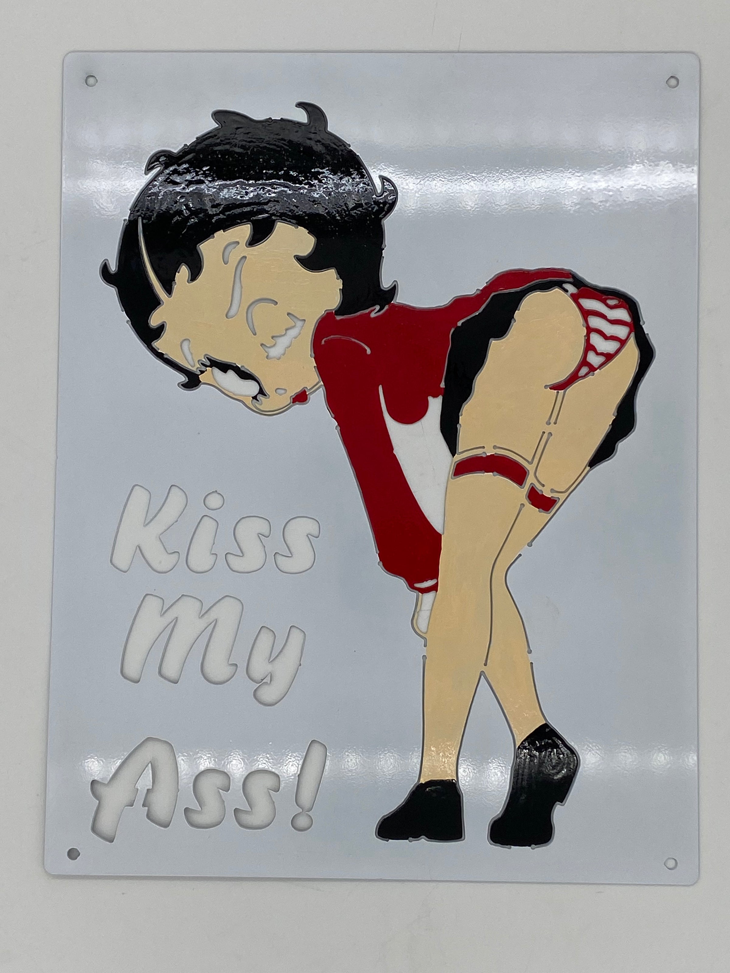 kiss my butt cartoon